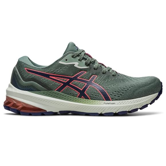 ASICS Women's GT-1000 11 Trail Running Shoes in Nature Bathing/Papaya size 9 B - Picture 2 of 9
